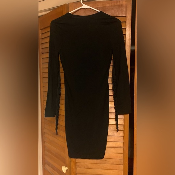 INNY Brand New With Tags Small Black Dress with Fringe - Picture 2 of 2